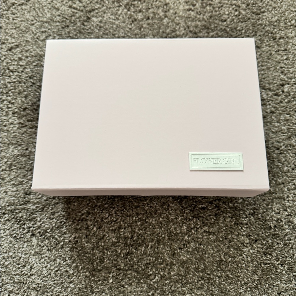 Brand New Pink Flower Girl Box from Etsy
